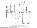 Main level floor plan featuring a three car garage, dining room, kitchen, great room, and primary bedroom at 120 Wood River Ct, Johns Creek, GA 30097