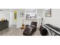Stylish open concept living room, adjacent to the kitchen, perfect for entertaining guests or relaxing at 3108 Westchester Ne Rdg, Atlanta, GA 30329
