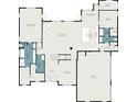 Detailed first floor plan showcasing the layout with kitchen, bedrooms, and living spaces at 165 West Lake Blvd, Carrollton, GA 30116