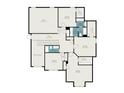Upstairs floor plan showing bedrooms, bathrooms, closets and overall layout at 165 West Lake Blvd, Carrollton, GA 30116