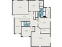 Upstairs floor plan featuring multiple bedrooms, bathrooms, and walk-in closets, offering ample living space and storage solutions at 177 West Lake Blvd, Carrollton, GA 30116