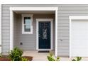 Close-up of an inviting front door with decorative details and a well-lit porch area at 124 Saginaw Ct, Locust Grove, GA 30248