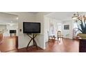 Inviting entryway with hardwood floors and neutral walls leading to the living area at 475 Cascade Rise, South Fulton, GA 30331