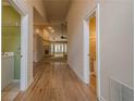 Hallway view to the living room and bathroom at 10280 Medridge Cir, Johns Creek, GA 30022