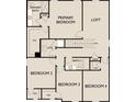 Second floor layout with a primary bedroom, loft, and three additional bedrooms at 412 Corricella Ct, Mcdonough, GA 30253