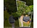 Aerial view of property's boundaries surrounded by lush greenery at 379 Villa Rosa Way, Temple, GA 30179