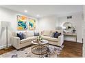 Bright living room featuring stylish decor and comfortable seating arrangement perfect for entertaining guests or relaxation at 802 Frederica Ne St # 5, Atlanta, GA 30306