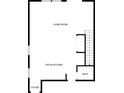 First-floor floorplan featuring a living room, eat-in kitchen, bathroom, and foyer at 1825 Villageside Ct, Lawrenceville, GA 30043