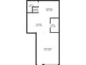 Floorplan featuring a large living room, kitchen, bedroom, bathroom, walk in closet, and laundry room at 320 Martin Luther King Jr Dr # 5, Atlanta, GA 30312
