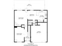 Detailed floor plan showcasing the layout of the home, including room dimensions and placements at 309 Daffodil Dr, Temple, GA 30179