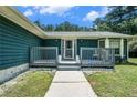 Inviting front porch with lion statues and a security system offers a welcoming entrance at 2969 White Ne Rd, Conyers, GA 30012