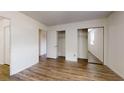 Bedroom featuring wood flooring, and closet storage at 300 Johnson Ferry Ne Rd # B604, Atlanta, GA 30328