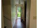 Inviting entryway with hardwood floors and a view of the front door at 345 Staten St, Jonesboro, GA 30238