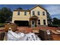 New two-story home with brick accents ready for finishing touches and landscaping at 1716 Hickory Heights (Lot 2) Way, Acworth, GA 30102