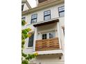 Close-up of a balcony on a modern townhome, highlighting design and architectural features at 1196 Wylie Se St, Atlanta, GA 30316