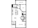 First floor plan features a kitchen, pantry, study, Gathering room, wine cellar, powder room, and covered deck at 2210 Park Walke Dr, Alpharetta, GA 30009