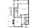 A basement layout including a two-car garage, recreation room, patio access, and bathroom at 2285 Park Walke Dr, Alpharetta, GA 30009