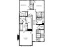 The second-floor layout features bedrooms, bathrooms, walk-in closets, a laundry room, and an elevator at 2285 Park Walke Dr, Alpharetta, GA 30009
