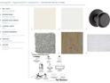 Interior design selections featuring wall paint colors, interior door styles, flooring options, and lighting fixtures at 4710 Crestline View Rd, Cumming, GA 30028