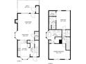 Detailed floor plan showcasing the layout of this multi-story home, including room dimensions and features at 5037 Laurel Springs Se Way, Smyrna, GA 30082