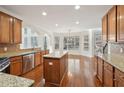 Spacious kitchen featuring granite countertops, stainless steel appliances, and ample cabinet space at 5615 Toccoa Dr, Douglasville, GA 30135
