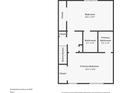 Second floor plan showcasing the primary bedroom with en-suite bathroom and closets at 687 Redland Dr # 687, Riverdale, GA 30238
