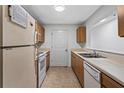 Functional kitchen with tile flooring and efficient appliances at 4203 Fairington Village Dr, Lithonia, GA 30038