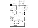 Detailed floor plan showing layout of rooms and dimensions for all levels at 240 W Lake Nw Dr, Atlanta, GA 30314