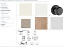 Interior design details, showcasing a variety of paint colors, flooring options, doorknobs, and lighting fixtures at 1188 Ridgeview Rd, Woodstock, GA 30188