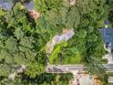 Aerial shot revealing the property with a driveway and a road nearby at 265 Mayfield Rd, Alpharetta, GA 30009