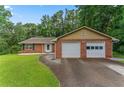 Charming brick ranch-style home featuring a two-car garage and a well-manicured front lawn at 1738 Sherry Ln, Jonesboro, GA 30236