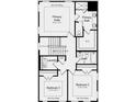 Floorplan showing a primary suite, bathroom, two bedrooms, laundry room, and linen closet at 515 Provence Gate Ln, Lawrenceville, GA 30044