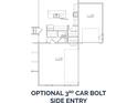 Optional third car bolt side entry with adjacent kitchen at 3285 Lions Ruby Ln, Atlanta, GA 30349