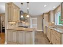 Elegant kitchen with granite countertops, tile backsplash, and stainless steel appliances at 3473 Whisperwood Nw Ct, Marietta, GA 30064