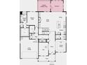 Detailed floor plan showing layout of first floor including a formal dining room, flex room, and two-car garage at 5415 Trescott Path, Cumming, GA 30028