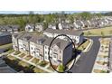 Aerial view showcasing the townhome's placement in a well-planned neighborhood at 1621 Wellborn Walk, Suwanee, GA 30024