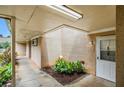 Inviting entrance featuring a bright white door and attractive landscaping at 2039 Oak Park Ln, Decatur, GA 30032