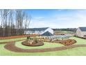 Community playground with a covered picnic area surrounded by well-maintained green spaces at 356 Sound Cir, Stockbridge, GA 30281
