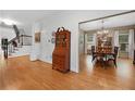 Spacious entryway featuring hardwood floors and adjacent dining area at 4250 Green Ridge Dr, Marietta, GA 30062