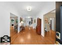Elegant foyer with hardwood floors and staircase leading to upper level at 4250 Green Ridge Dr, Marietta, GA 30062