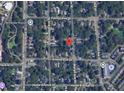 Aerial view of the neighborhood highlighting the property's location within a residential area at 861 Marion Se Ave, Atlanta, GA 30312