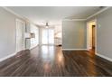 Open living room featuring new hardwood floors and ample natural light at 3993 Forrest Ct, Atlanta, GA 30341