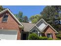 Close up shot of the brick and siding on this well maintained home at 3510 Hog Mountain Rd, Dacula, GA 30019