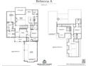 Detailed floor plan showcasing the layout of the house with multiple bedrooms, bathrooms, and garage at 1670 Knob Creek Nw Ct, Acworth, GA 30101