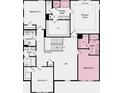 Second floor plan featuring bedrooms, bathrooms, laundry, and a loft at 4024 Dantry Ln, Buford, GA 30519