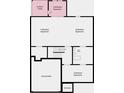 Basement floor plan featuring an unfinished basement and outdoor living space at 4024 Dantry Ln, Buford, GA 30519