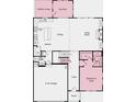 First floor plan featuring a spacious kitchen, great room, dining, and garage at 4024 Dantry Ln, Buford, GA 30519