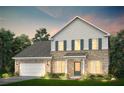 Attractive two-story home with brick and siding, a charming front porch, and attached garage at 3176 Morris Hills Dr, Dacula, GA 30019