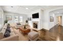 Bright living room features hardwood floors, fireplace, and ample natural light at 1337 M L King Jr Nw Dr, Atlanta, GA 30314