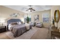 Spacious main bedroom with tray ceiling, neutral tones, and ample natural light at 3610 Chestnut Meadows Dr, Douglasville, GA 30135